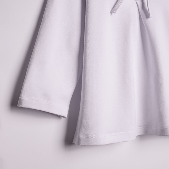 Blusa bambina Nicol 220139 cotone manica lunga elegante bianca