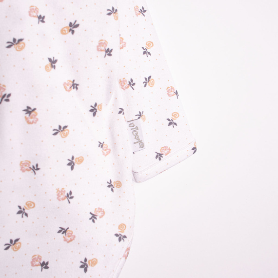 Body lungo per bambina in cotone Nicol 220096 – motivo floreale
