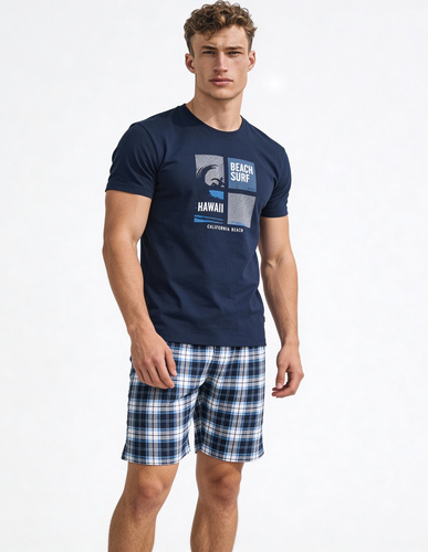 Cornette F&Y 551/56 Hawaii– pigiama ragazzo in cotone 100% con maglia a manica corta