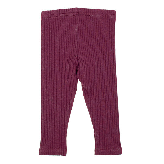 217201 Leggings Alisa Nicol - cotone a coste, bordeaux