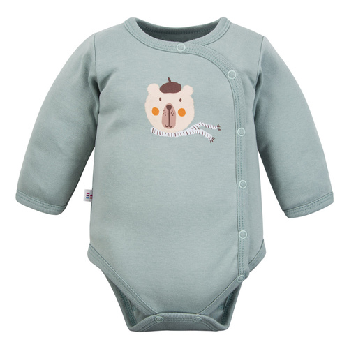 Corpo bebè Beary Cool - cotone, manica lunga, busta, stampa orsetto