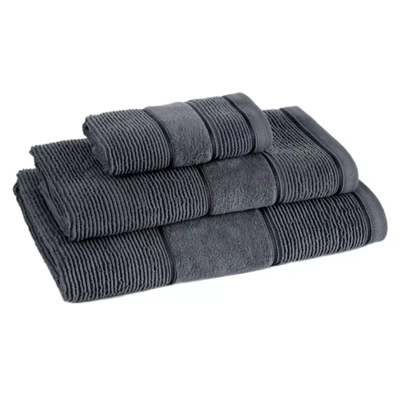 Set di asciugamani Emma Eurofirany acciaio 3 pezzi 30x50 50x90 70x140 500 g/m²