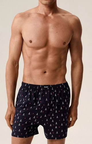 2GMB-010 Boxer Atlantic da uomo - cotone, fantasia natalizia, confezione da 2 pezzi