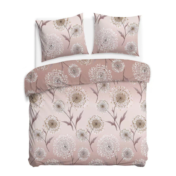 31513/1 Biancheria da letto Flannelove Darymex beige dandelions- set, 100% cotone, caldo e morbido