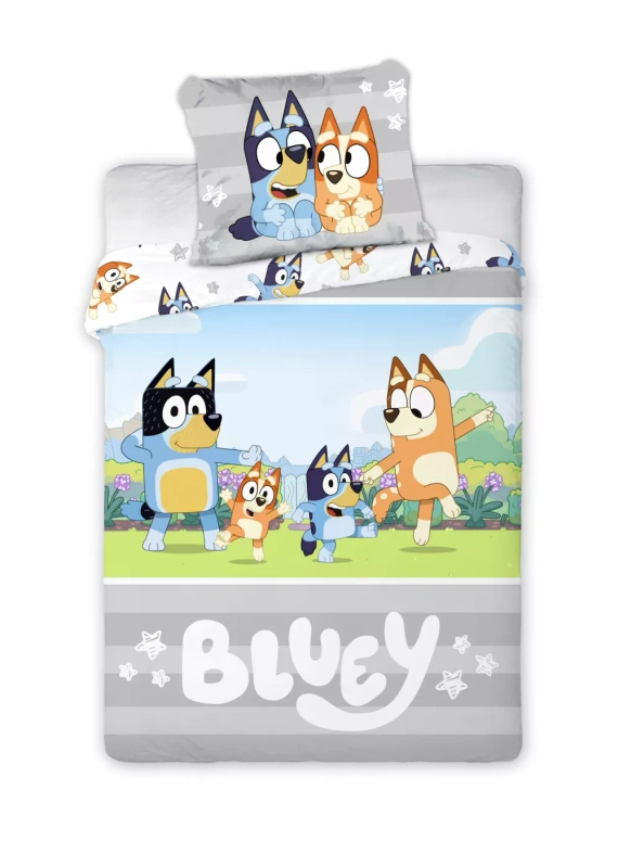 Biancheria da letto Bluey Faro 100% cotone morbida per bambini Bluey