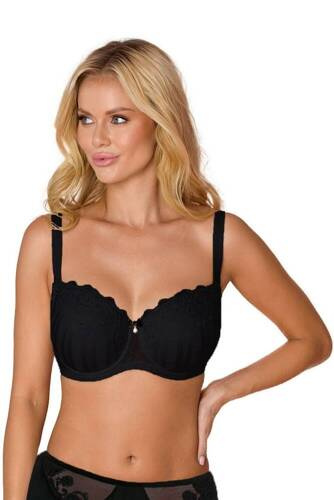VB-452 Reggiseno imbottito a coppa intera Vena nero