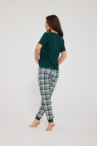 Pigiama donna Cornette 1105/497 Floris 2 rosa 100% cotone 3/4