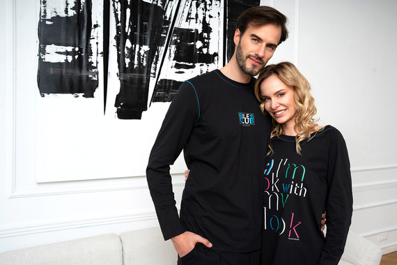 Camicia da notte Olza Moda italiana - nero