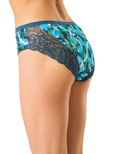 Slip donna Key LPC 572 midi bikini in cotone con pizzo – set 2 pezzi