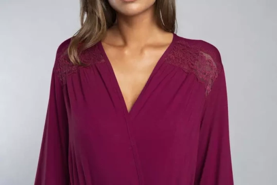 Samaria Robe Moda Italiana manica 3/4 - vino