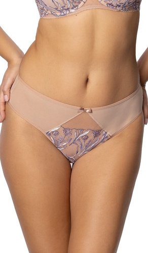 Mutandine Gaia da donna GFP 1307 Raina - beige e blu, eleganti e confortevoli