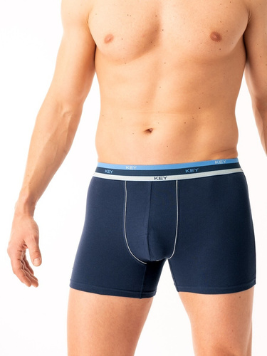 Boxer da uomo Key MXH 277 blu navy - cotone, confortevole e traspirante