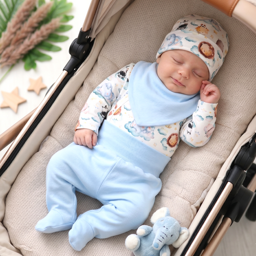 Completo neonato SEA OF JOY NINI cotone biologico OEKO-TEX morbido sicuro