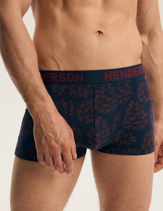 Bokserki męskie Henderson 46101 Fawn 2-pak bawełniane z szeroką gumą z logo