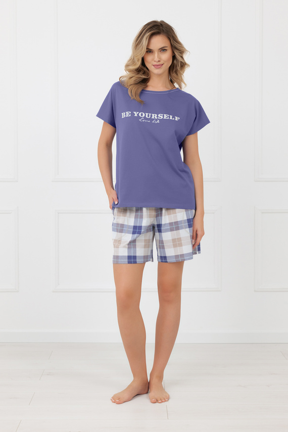 Pigiama donna Rima Italian Fashion 100% cotone manica corta shorts