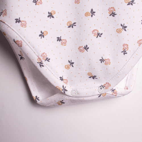 Body per bambina Nicol 220097 – 100% cotone, manica lunga, motivo floreale