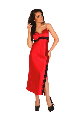 926 Kleoree Camicia da notte lunga De Lafense - rosso