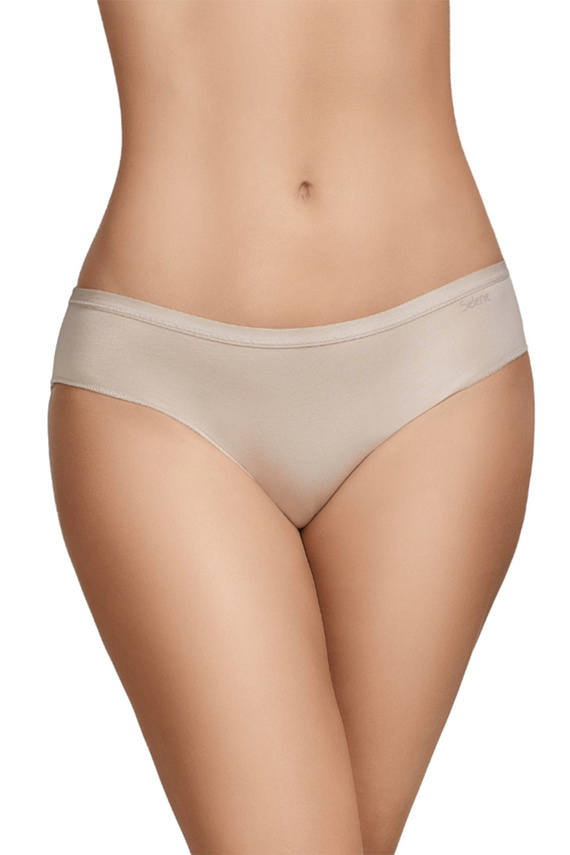 Figi bikini Selene 400 beige cotone classiche doppio pacco