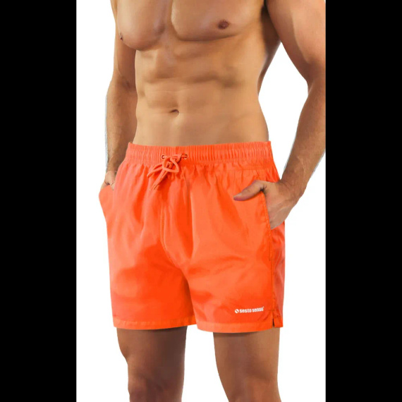 Sesto Senso costume da bagno uomo shorts mare ad asciugatura rapida tasche orange