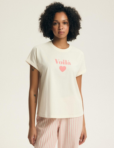 Pigiama donna Henderson Darlan 43707 – cotone, pantaloni lunghi, stampa