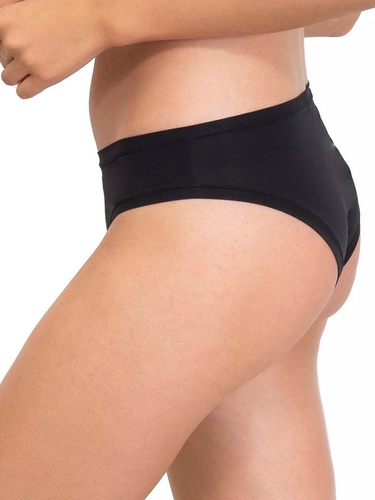 1555 Mutandine fantastiche - senza cuciture, microfibra, taglio classico Sielei nero