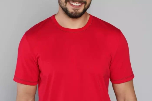 Narvik Pigiama da uomo a maniche corte, pantaloncini Moda italiana- rosso/stampa