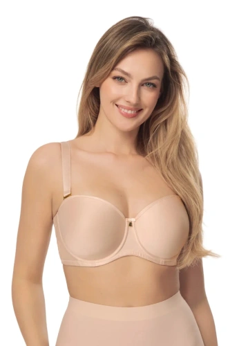 Reggiseno bardotka Ewa Big Mefemi imbottito senza spalline con ferretto