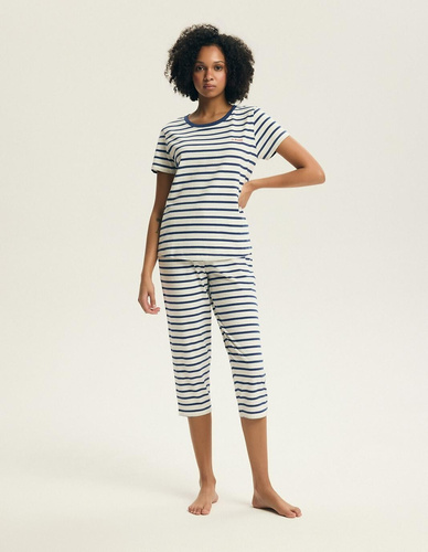 Pigiama donna 45316 Eulana 100% cotone 7/8