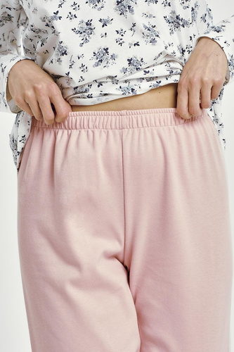 Martina 3451 Taro pigiama donna bianco 100% cotone classico