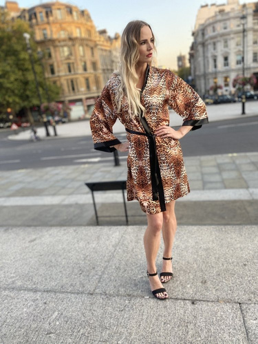 417 Valentina vestaglia da donna Forex - beige