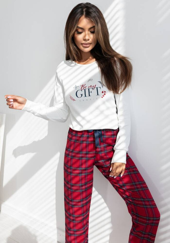 Pigiama da donna Maribel Interlock Sensis - crema