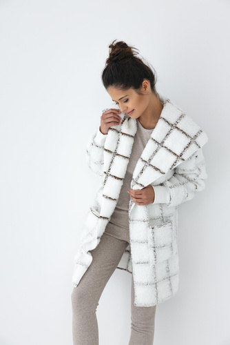 Sensis Delphine - Cardigan a righe bianche