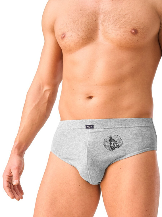 Key MPP 614 B26 Slip da uomo 2 pezzi in cotone con fantasia animale