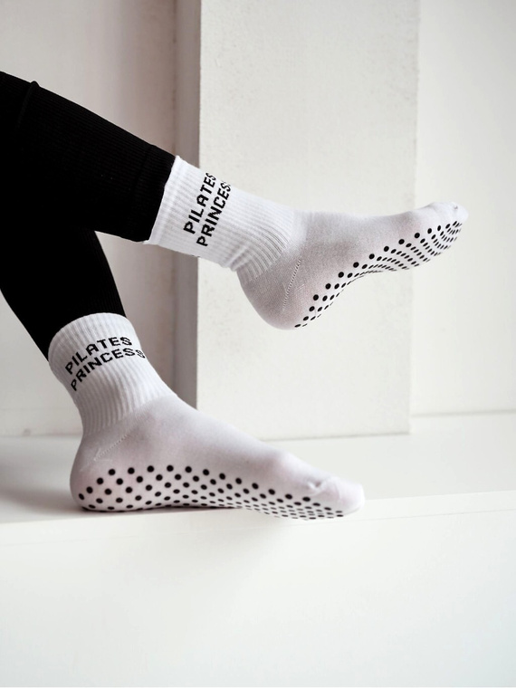 Calze Pilates Princess 1658-001 ABS Milena antiscivolo cotone white 3