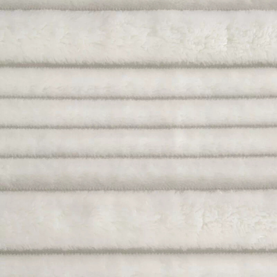 Coperta copriletto Nina 220x200 flanella 3D morbida Eurofirany 300 GSM bianco