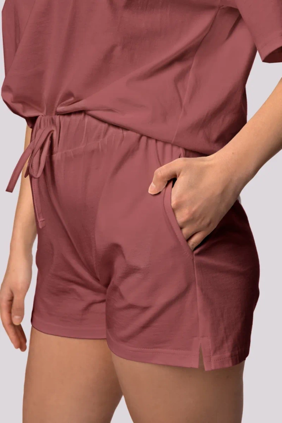 Bliss pigiama donna a manica corta Mona cherry