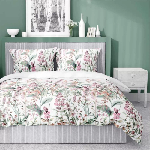 5485 A Detexpol Satin Stories bianco-rosa, 100% cotone, trama in raso, cerniera, confezione regalo