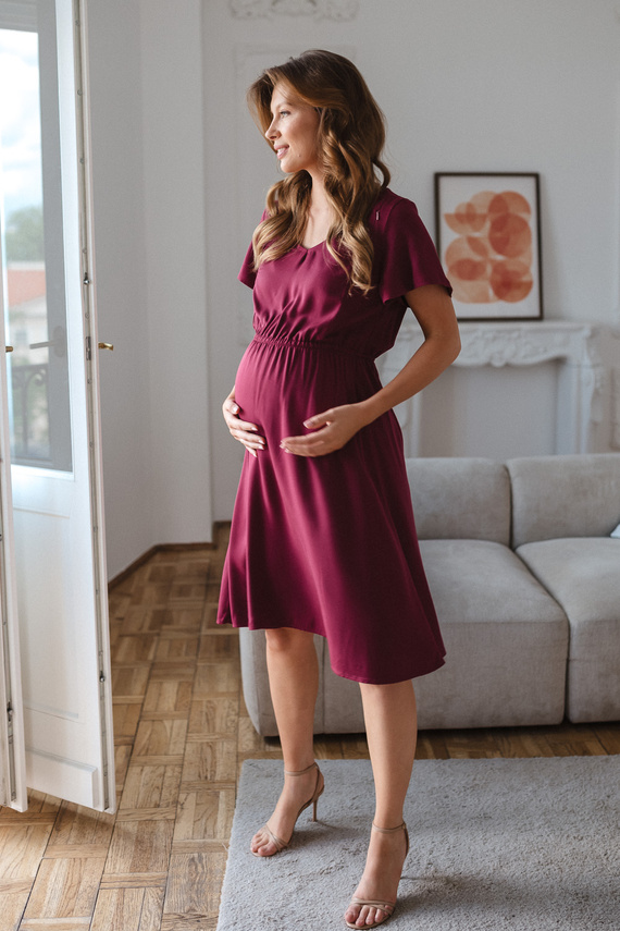 Milk & Love Lovely Dress abito premaman e per allattamento color mora