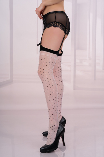 Tarini 20 den LivCo Corsetti Calze con cintura - bianco