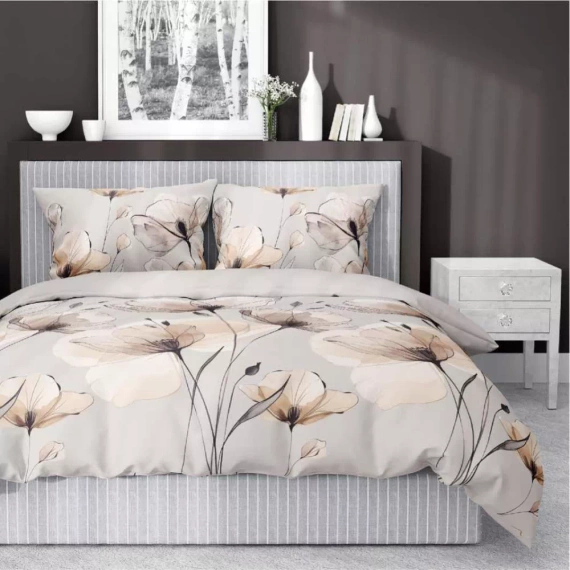 5492 B Detexpol Satin Stories cappuccino | 100% cotone, trama di raso, cerniera, confezione regalo