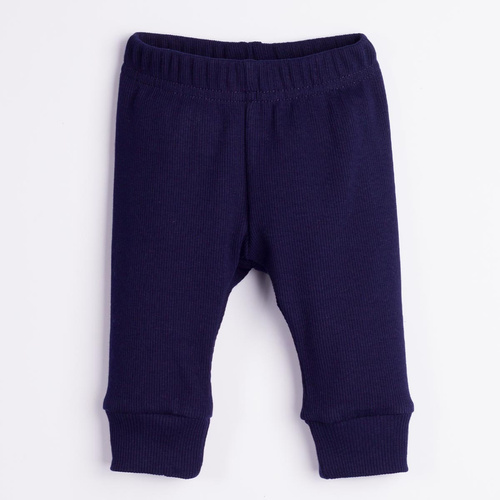 228021 Nicol FARMA Pantaloni neonato elasticizzati a coste blu navy