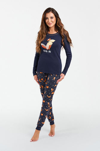 Wasilla Pigiama da donna manica lunga, pantaloni lunghi Moda Italiana