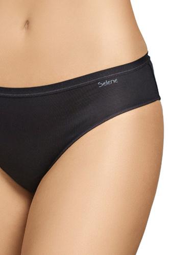 Figi bikini Selene 400 czarne bawełniane klasyczne 2-pack