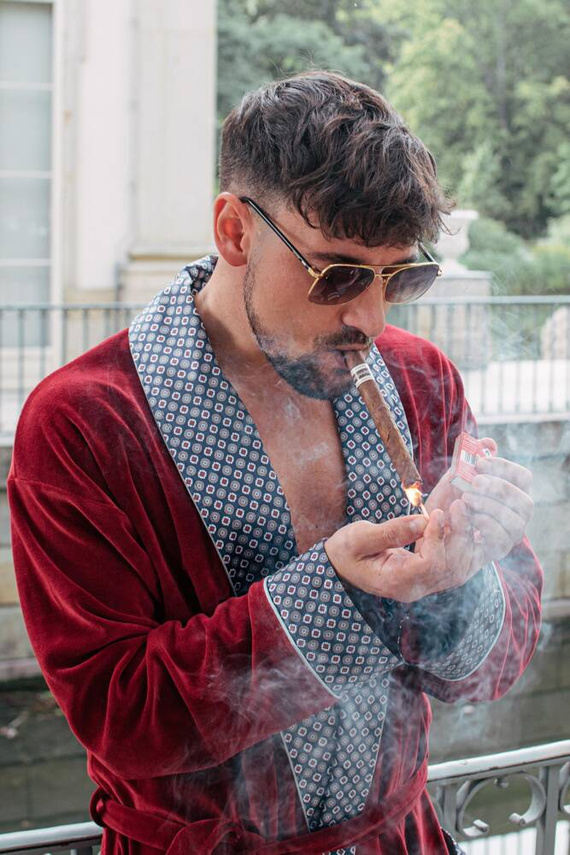 772 Vestaglia da uomo Bonjour in forex - marrone