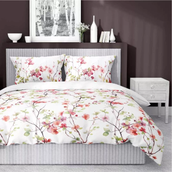 5490 A Detexpol Satin Stories bianco | 100% cotone, trama di raso, cerniera, confezione regalo