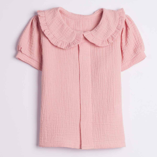 Camicia bambina Nicol 224301 mussola 100% cotone manica corta