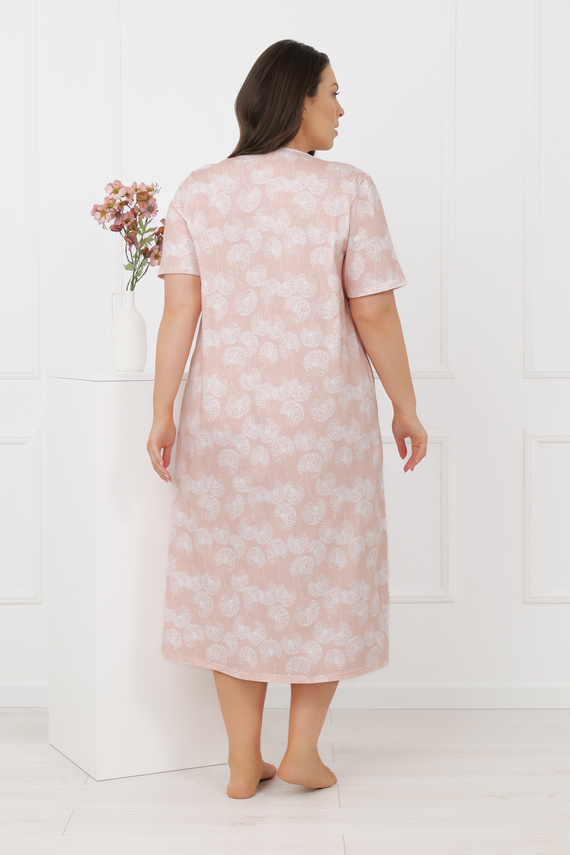 Camicia da notte Eleni Italian Fashion 100% cotone, manica corta