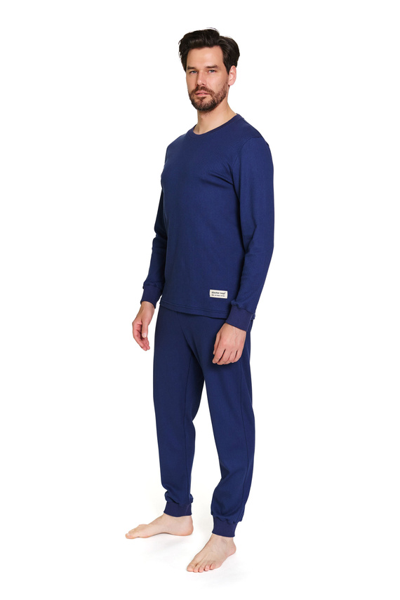 7350 Pigiama da uomo Doctor Nap - cotone a coste, comfort e stile - cosmos