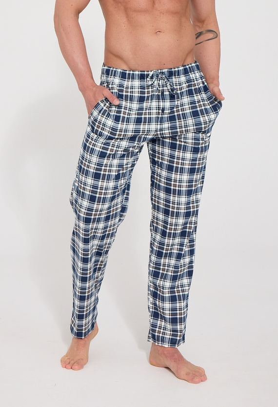 Pantaloni pigiama uomo Cornette 691/63 100% cotone quadri tasche