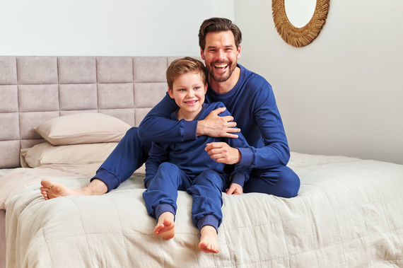 7351 Pigiama per bambini in cotone Doctor Nap - comfort classics - blu navy